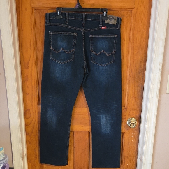 Levi's Men's Deep Indigo Straight Jeans - Picture 4 of 5